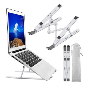 Laptop Stand ~ Foldable Aluminum Alloy With Carry Bag
