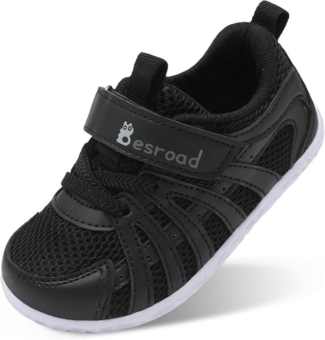 Besroad Toddler Shoes Boys Girls Barefoot Sneakers Kids Breathable Walking Shoes Lightweight Strap Non-Slip Sole Tennis Shoes 162