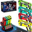 VATOS Rechargeable Toy Guns Set - 4 Player Toy Gun with Charging Station, No Vests Needed, Infrared Toy Guns with Data Display for Kids Teen Adults Family Group Activity Game for All Ages