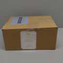 DN DECONATION Christmas Decor Village Houses, 6 Pcs Light Up White Ceramic Houses and Frosted Trees, Tabletop Christmas Town Set with Lights for Winter Decor Holiday Decorations Gifts