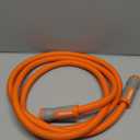 YAMATIC Garden Hose 5/8 in x 10 ft, Ergonomic Swivel Fittings, Burst 600 PSI,Heavy Duty, Flexible and Lightweight Water Hose (Orange)