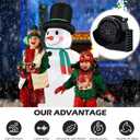 Saillong 0.85a Air Inflatable Blower with 6 LED Lights, Halloween Christmas Air Inflatable Blower Replacement Motor for Yard Inflated Decor, Fan Blowup Motor for Garden Yard Christmas Decor
