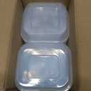 25 Pack 8 oz Tamper Proof Clear Deli Containers with Lid Disposable Square Plastic Deli Sandwich Tiramisu Airtight Meal Container for Refrigerator Dishwasher Microwave Take out Kitchen