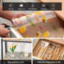 Cooyes Shelf Liner  Non-Slip Cabinet & Drawer Liner for Kitchen  Non-Adhesive Waterproof Shelf Paper with Modern Pattern  Durable EVA Cabinet Mat  Easy to Cut (Amber,11.8" W x 118" L)