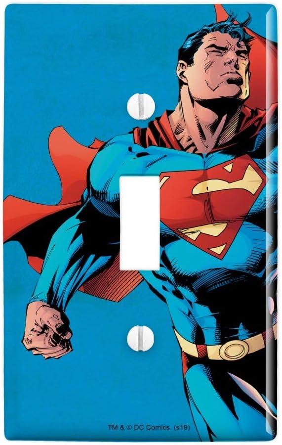 GRAPHICS & MORE Superman Character Plastic Wall Decor Toggle Light Switch Plate Cover