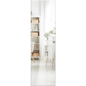 GOFLAME Frameless Wall Mirror, Full Length Rectangle Mirror with Beveled Edge, Wall Mounted Dressing Mirror for Living Room, Bedroom, Vanity Room, Silver