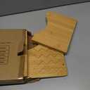 Easoger Toilet Stool, Bamboo Poop Stool, 7" Potty Stool, Wood Bathroom Step Stool Squat with Anti Slip Layer, Toilet Foot Stool 330 lbs Capability