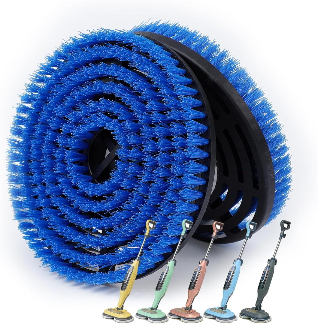2-Pack Upgrade Mop Pad Replacement Brush Heads Suitable for Shark Steam Mop, Compatible with S7000/S7001/S8201/S7201 for Deep Cleaning Hardwood Tile Slate and Pool (Blue)