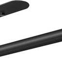 VAEHOLD Adhesive Paper Towel Holder Under Cabinet Wall Mount for Kitchen Paper Towel, Black Paper Towel Roll Holder Stick to Wall, Stainless SteelBlack