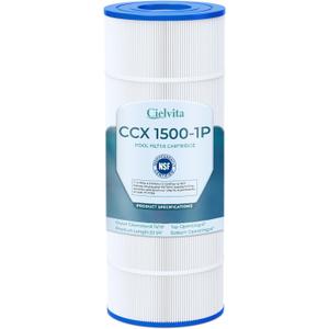Cielvita PXST150 Pool Filter Cartridge Replacement for Hayward XStream CC1500, 4 oz Media Replaces Pleatco PXST150, Hayward CCX1500RE, CC-1500-E, Unicel C-8316, Filbur FC-1286, NSF/ANSI 50, 150 sq.ft