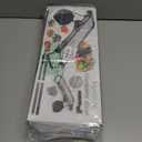 VEKAYA Mandoline Slicer, Mandoline Slicer for Kitchen, Adjustable Mandolin, Stainless Steel Mandoline, Vegetable Slicer, Potato, Onion, Cucumber, Tomato, Veggie Slicer with Cut-Resistant Gloves (Silver)