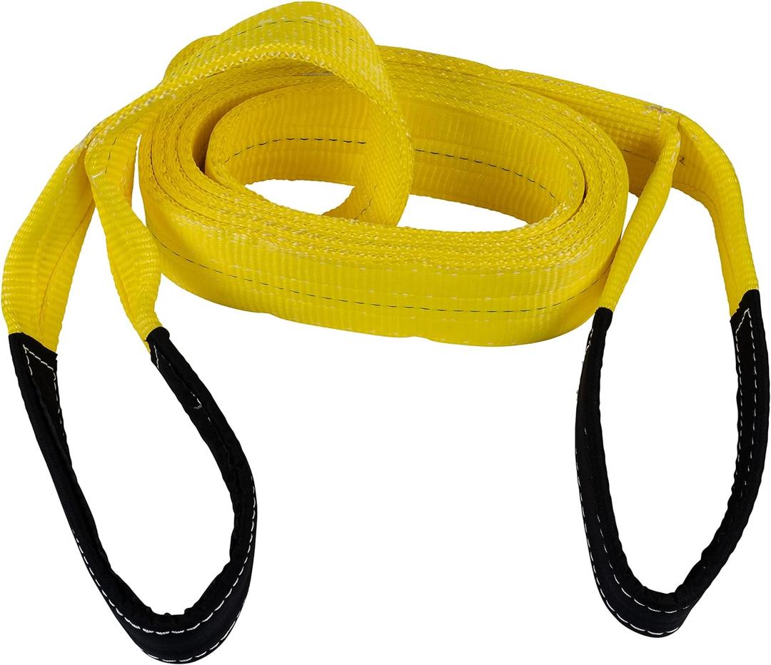 Keeper - 16' x 4" Performance Engineered Cargo and Load Lift Sling with Flat Loops - Type 3, Class 7 Rated Cargo Sling