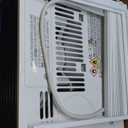 Amazon Basics 5000-BTU Small Window Air Conditioner, Up to 150 Sqf, Window AC Units with Cool and Fan Functions, Washable Filter, Adjustable Window Kit, Intuitive Mechanical Controls, White