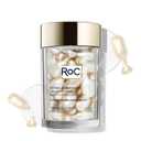 RoC Retinol Correxion Anti-Aging Wrinkle Night Serum, Retinol Serum for Face, Daily Treatment for Fine Lines, Post Acne Scars, 30 Capsules, Unscented, 0.35 Fl Oz
