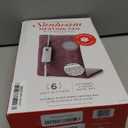 Sunbeam XL Back Neck and Shoulder Heat Therapy 12 x 24 with Auto Shut Off 6 Settings Machine-Washable Comfortable Microplush Fabric - Burgundy