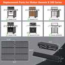 Grill Parts for Weber Genesis II 300 Series, Genesis II Flavorizer Bars&Grill Grates for Weber Genesis 2 Grill Parts - 66095 66040 66795 Parts for Weber Genesis ii E/S-310 ii E/S-315 ii E/S-335