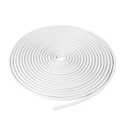 Backer Rod 1/4 Inch, 26 FT Rubber Foam Caulk Saver Concrete Expansion Joint Filler Weather Strip Seal for Gaps and Joints (White-26FT)