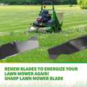 742-0739 19" Mulching Mower Blade, Compatible with MTD Cub Cad et T ro yBilt Walk Behind 19 Inch Deck Mower CC550SP ES CC500 CC189, Replace 942-0739, 2 Pack