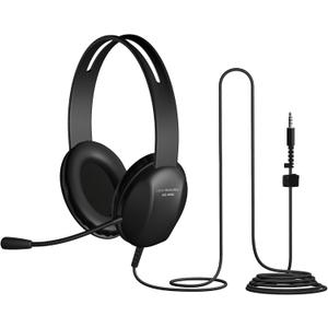 Cyber Acoustics Stereo PC Headset (AC-4000), 3.5mm Connection, Noise Canceling Microphone for PC, Mac and, Tablets, Perfect for Classroom or Home (1 Unit)