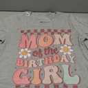 Mom of The Birthday Girl Cute Family Groovy Birthday Party T-Shirt S
