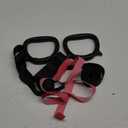 Tepemccu Gymnastics Rings for Kids, Pull Up Rings with Adjustable Straps for Children Home Gym Strength Training, Pink 