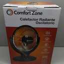 Comfort Zone CZ998 700/1,000-Watt Oscillating Parabolic Radiant Dish Heater with 7-degree Oscillation, Adjustable Tilt, Tip-Over Switch and Overheat Protection Sensor