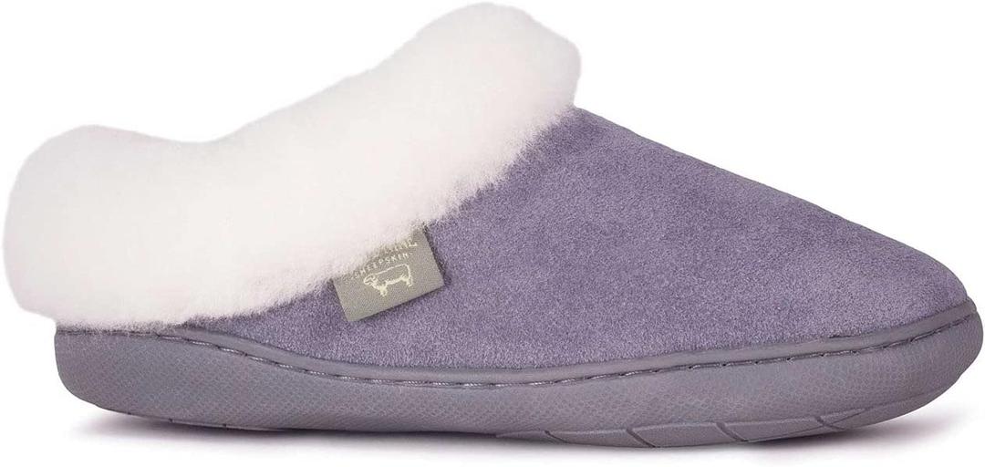 Cloud Nine Sheepskin Clogs for Women - Ladies Sunrise Slip On Clogs Womens House Shoes Slippers Indoor Outdoor (9, Grey)