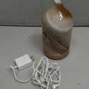 Essential Oil Diffuser Hand Blown Glass Aromatherapy Diffuser - Ultrasonic Cool Mist Scent Aroma Diffuser, Whisper Quiet with Auto Shut-Off, Timer Setting &7 Colors Night Light for Home (Brown Rock)