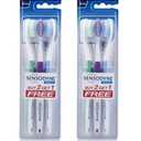 Sensodyne Sensitive Toothbrush Soft Sensitive Teeth, 3 Count (Pack of 2) (Assorted)