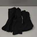 Bencailor Women Toe Socks Cotton Breathable Compression Crew Five Toe Sock for Women Men Athletic Running (5-9, Black)