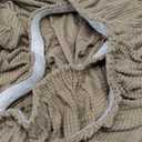 H.VERSAILTEX Super Stretch Individual Seat Cushion Covers Sofa Covers Couch Cushion Covers Slipcover Sets Thick Jacquard Textured Twill Fabric (2 Piece Medium Sofa Cushion Covers, Sand)