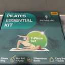 Pilates Home Workout Kit 7pc Pilates Set for Women with Toning Ring (Magic Circle), Mini Ball & Resistance Bands. Full Mat Pilates Equipment for Yoga, Core & Stretching at Home