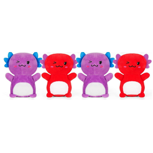 BOMBPARK 6Pcs Axolotl Plush Toy Gift Set,Axolotl Stuffed Animal Party Favors,Easter Basket Stuffers,Easter Egg Fillers for Toddler Kids Boys Girls,Easter Birthday Gifts