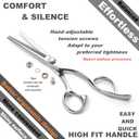 High-end Professional Hair Thinning Scissors Hair Cutting Teeth Shears Barber Hairdressing Texturizing Scissor Extremely Very Sharp 5.5 Inch Stainless Steel Alloy For Men,Women,Salon & Home