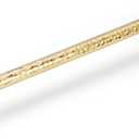 2-Pack Solid Brass Kitchen Cabinet Pulls, Gold Modern T-Bar Handles, 6-5/16-Inch Hole Center Hammered Handles for Dresser Drawer Cupboard, 8-1/8 Inch Total Length, Polished Finish