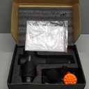 TOLOCO Massage Gun Deep Tissue, Percussion Massage Gun with 10 Replacement Heads, Super Quiet Portable Electric Massager for Athletes, Relax, Black