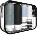 18-pack Travel Bottles for Toiletries, TSA Approved Silicone Travel Containers for Toiletries, Leak Proof Refillable Liquus Shampoo and Conditioner travel Essentials toiletry Bottles