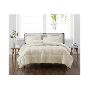 Cannon Heritage Solid Comforter Set Ivory Polyester 3-Piece King Comforter Set, Solid Color Themed, for Men and Women, OEKO-TEX Certified Confidence