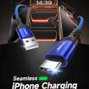 JSAUX USB C Cable Fast Charging 3-Pack(10ft+6.6ft+3.3ft), USB A to Type C Charger Cord for iPhone 17/17e/17 Pro/17 Pro Max, iPhone 16/16 Pro/16 Pro Max, Samsung Galaxy S23 S22 S20, USB C Charger (Blue)