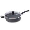 T-fal Essentials Non-Stick Cookware, 5 quart Jumbo Cooker, Black