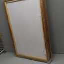 Large Framed Neutral Abstract Wall Art for Living Room, 3 Piece Modern Canvas Prints Paintings Artwork for Walls, Minimalist Beige Taupe White Abstract Pictures for Hallway Office Wall Decor 24x36 In