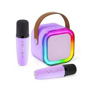 Mini Karaoke Machine for Kids, 2026 TOP Toys Birthday Gifts Ideas for Girls Ages 4, 5, 6, 7, 8, 9, 10, 12+ Years Old, Portable MP3 Player with 2 Wireless Mics for Family Home Party