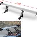 Universal 53" Car GT Wing Rear Trunk Spoiler Adjustable Single Deck, CNC Aluminum, for Honda Civic, Accord, for Subaru WRX, BRZ, for Dodge Charger, Downforce, Stability, Style Upgrade