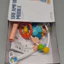 Baby Musical Crib Mobile with Night Lights and Relaxing Music,Hanging Rotating Animals Rattles,Stars Projection,Remote Control,for Boy Girl Newborn Baby ToysPink