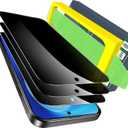 Ferilinso [Auto Dust Install] 3 Pack Privacy Screen Protector for Google Pixel 10, Tempered Glass Phone Case Friendly Accessories, Protector de Pantalla for Google Pixel 10