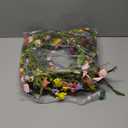 Hotop Spring Summer Door Wreath for Front Door 22'' Artificial Daisy and Lavender Floral Wreath with Green Leaves Jasmine Orchid Flower for Indoor Outdoor Home Wedding Farmhouse Window Decor