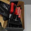 FOVAL 27" Snow Brush with Wider Ice Scraper (4.73" Width)(2 Pack), Snow Removal Car Brush with Comfortable Foam Grip for Cars, Trucks, SUVs, Windshield (Heavy Duty ABS, PVC Brush) (Red)