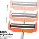 Klein Tools 66013 Roller Stand, 200-Pound Load Capacity, Adjustable Height with Guide Wings, Easy Assembly and Fold Flat Design