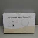 Lighted Makeup Mirror, 3000 mAh Rechargeable Double Sided Magnifying Vanity Mirror with 3 Colors, 1x/10x, 360 Rotation , Brightness Adjustable Magnification Cosmetic Light up Mirror, Women Gift (Chrome)