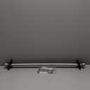 Brushed Nickel Curtain Rods for Windows 28 to 48", 1-Inch Curtain Rods with Aluminum Brackets and End Cap Finials, Adjustable Drapery Rods for Sliding Glass Door/Bedroom/Kitchen/Living Room Etc.